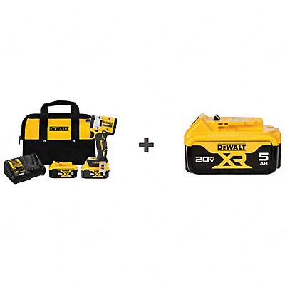 STANLEY BLACK DECKER DCF921P2DCB205 Impact Wrench Cordless 20V Bonus Battery