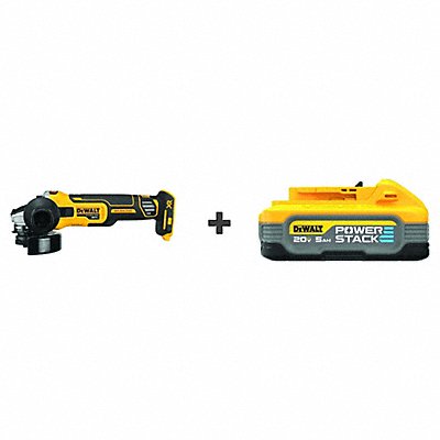 DEWALT DCG405BDCBP520 Angle Grinder 20V 4-1/2 w/BONUS BATTERY