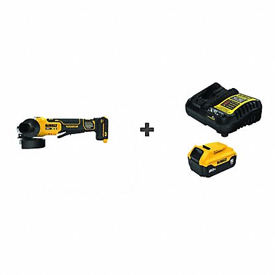 DEWALT DCG410VSBDCB205C DEWALT 20V Angle Grinder BONUS BATTERY