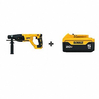 DEWALT DCH133BDCB205 Cordless Rotary Hammer 20.0V D-Handle 1