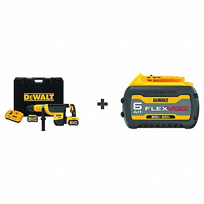 DEWALT DCH775X2DCB606 Cordless Rotary 60V DC w/BONUS BATTERY