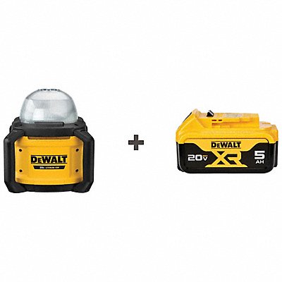 DEWALT DCL074DCB205 LED Rechargeable Work Light 20V Battery