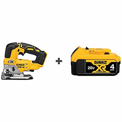 DEWALT DCS334BDCB204 Cordless Jig Saw 20VDC Battery