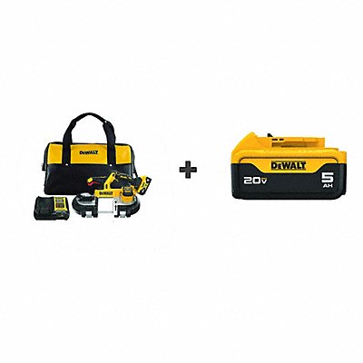 DEWALT DCS379P1DCB205 DEWALT 20V Band Saw Kit BONUS BATTERY