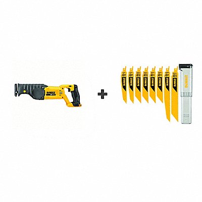 DEWALT DCS380BDWAR8SETCS Cordless Recip Saw 3000 SPM 20VDC