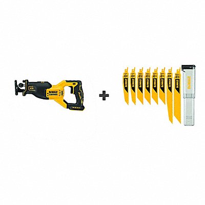 DEWALT DCS382BDWAR8SETCS Cordless Reciprocating Saw Compact 20V