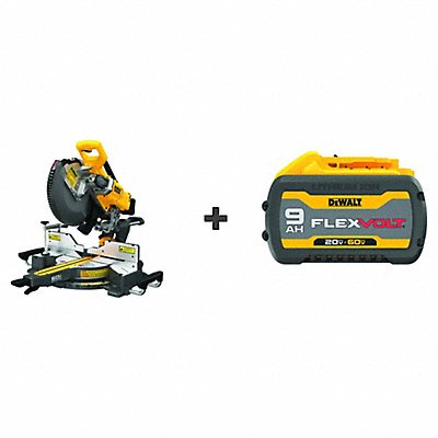 DEWALT DCS781BDCB609 Cordless Miter Saw 12 BONUS BATTERY