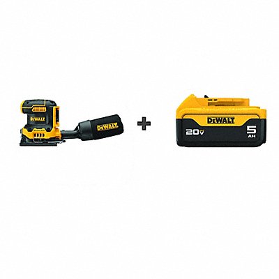 DEWALT DCW200BDCB205 Cordless Sheet Sander 14000RPM H 5.3 in
