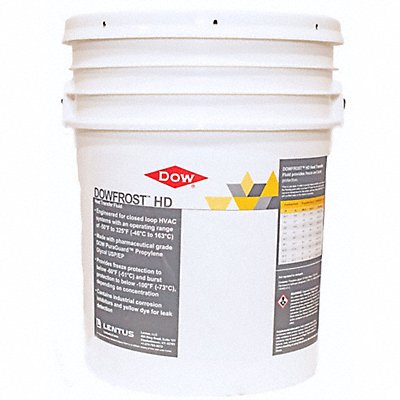 DOW FROST 9992157 Freeze Protectant Yellow 5 gal Pail