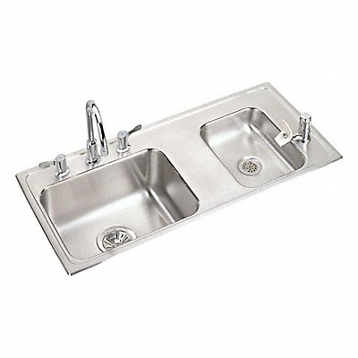 ELKAY DRKAD371755RC Elkay SS Double Bowl