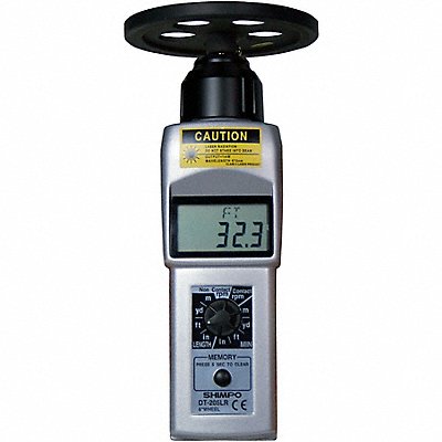 SHIMPO DT205LRS12 Tachometer +/-0.006% RPM Acc LCD