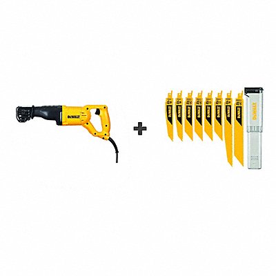 DEWALT DWE304DWAR8SETCS Reciprocating Saw 2800 SPM 10.0A
