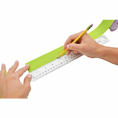 WESTCOTT 10562 Ruler 12 Inch Clear Acrylic