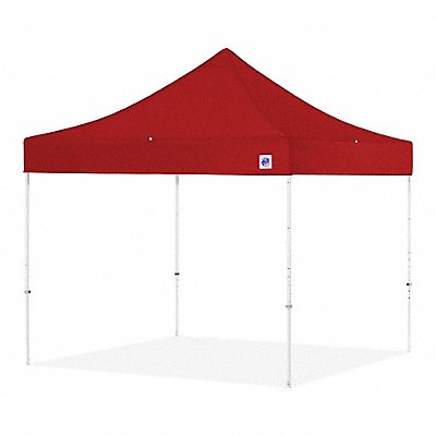 E-Z UP EC3STL10KFGYTMCRED Portable Shade Shelter Red 10x10