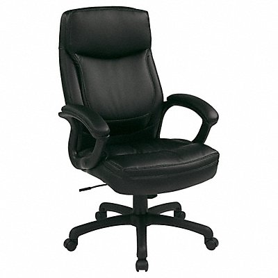 OFFICE STAR EC6583EC3 Executive Chair Black Color Match Stitch