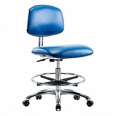 GRAINGER BRECRVMBCHCRCFECESDBLU CR/ESD Chr Med FR Castors Blue