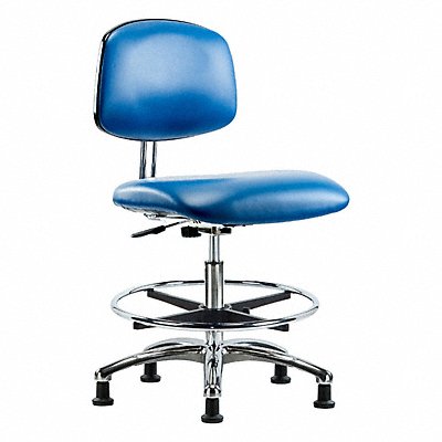 GRAINGER BRECRVMBCHCRCFEGESDBLU CR/ESD Chr Med Foot Ring Glides Blue