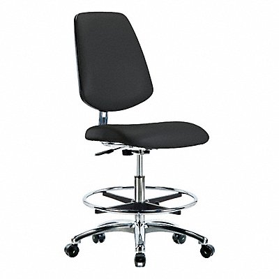 GRAINGER BRECRVMBCHMBCRCFECESDBLK Clean Room / ESD Chair Med Md Bk FR Cstrs Blk