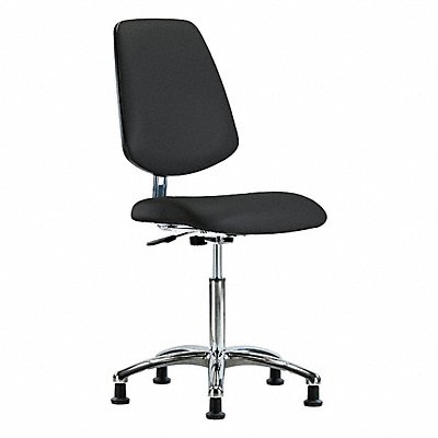GRAINGER BRECRVMBCHMBCRNFEGESDBLK Clean Room / ESD Chair Med Med Back Glides Black