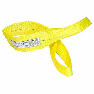 STREN-FLEX EEF1904PHV Web Sling Flat Eye 8 ft L 12800 lb Cap.