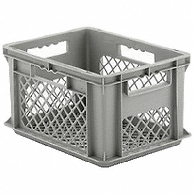 SSI SCHAEFER EF4223GY1 Straight Wall Container Grey Vented HDPE