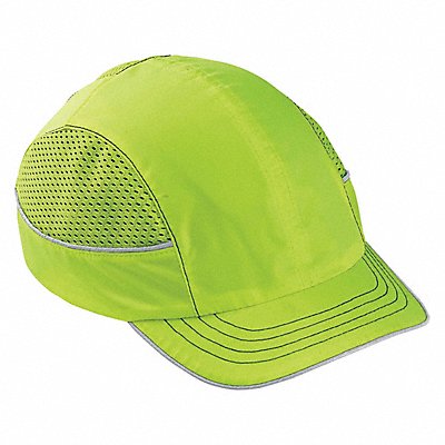 35YZ39 SKULLERZ BY ERGODYNE 8950 H9899 Bump Cap Baseball Hi-Vis Green