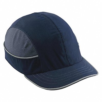 48Z845 SKULLERZ BY ERGODYNE 8950 H9899 Bump Cap Baseball Dark Blue