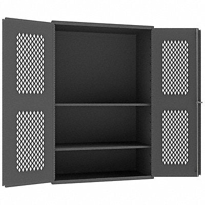 DURHAM MFG EMDC482472PB2S95 Pegboard Cab 72 x48 x24 Gry 750lbLoad