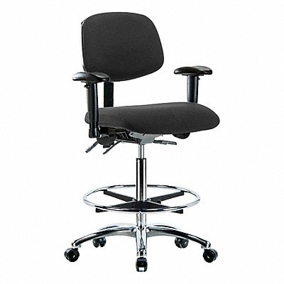 GRAINGER BRESDFHBCHCRT1A1CFECESDBLK Fab ESD Hi Tilt AA FR Cstrs Blk