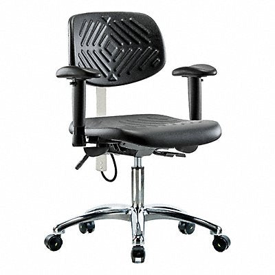 GRAINGER BRESDPDHCHCRT0A1EC Poly ESD Chair Desk Arms Castors