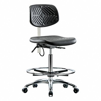 GRAINGER BRESDPHBCHCRT1A0CFEC Poly ESD Chair High FR Tilt Castors