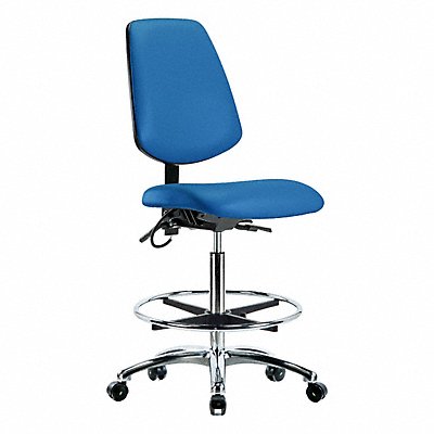 GRAINGER BRESDVHBCHMBCRT1A0CFECESDBLU Vinyl ESD High Bench Height Tilt FR Cstrs Blu
