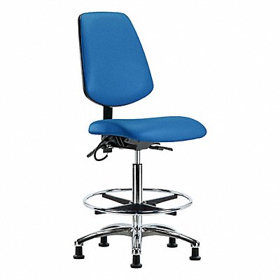GRAINGER BRESDVHBCHMBCRT0A0CFEGESDBLU Vinyl ESD Chr Hi Md Bk FR Stat Blue