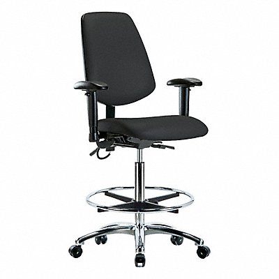 GRAINGER BRESDVHBCHMBCRT1A1CFECESDBLK Vinyl ESD High Bench Height T AA FR Cstrs Blk