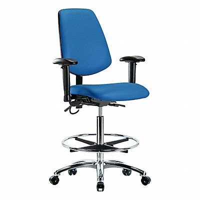 GRAINGER BRESDVHBCHMBCRT1A1CFECESDBLU Vinyl ESD High Bench Height T AA FR Cstrs Blu