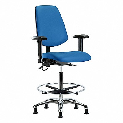 GRAINGER BRESDVHBCHMBCRT1A1CFEGESDBLU Vinyl ESD High Bench Height T AA FR Stat Blu