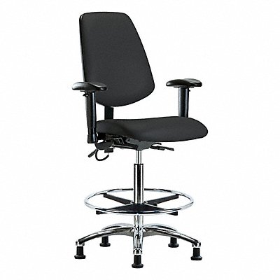GRAINGER BRESDVHBCHMBCRT1A1CFEGESDBLK Vinyl ESD High Bench Height T AA FR Stat Blk