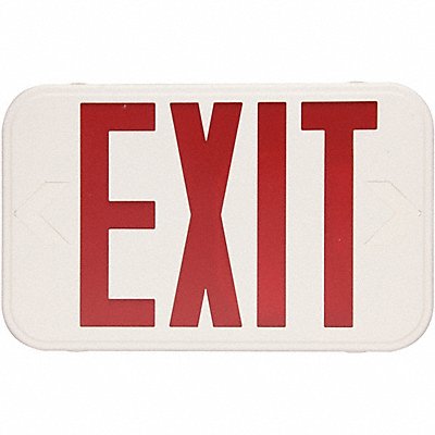 MAXLITE EXTRW Exit Sign Red Letter White Thermoplastic