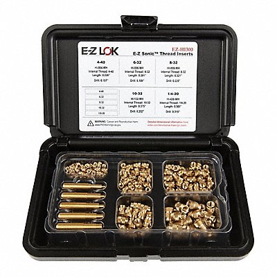 GRAINGER EZHI300 Heat-Set Threaded Insert Install Kit