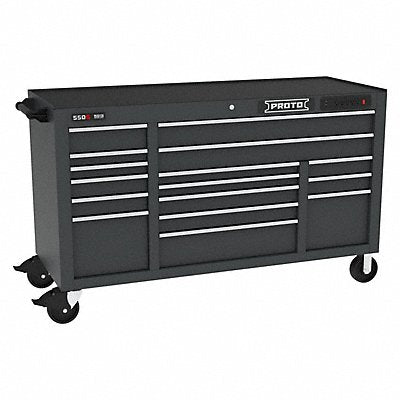 PROTO J556741B16DBPDP Rolling Tool Cabinet Black Matte Finish