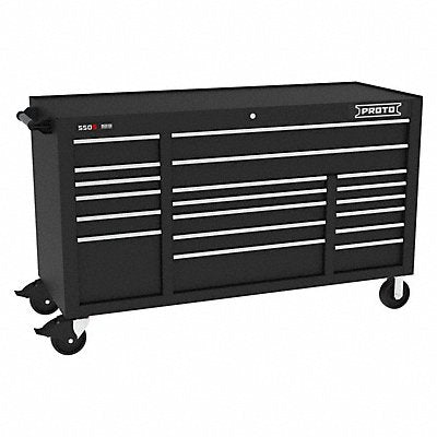 PROTO J556741B19BK Rolling Tool Cabinet Black Gloss Finish