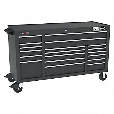 PROTO J556741B19DB Rolling Tool Cabinet Black Matte Finish