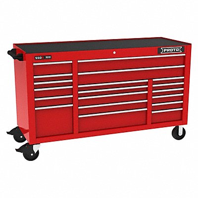 PROTO J556741B19RD Rolling Tool Cabinet Red Gloss Finish