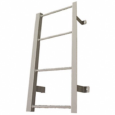 COTTERMAN F4SC1 Fixed Ladder 3 ft H. Steel 4 Rungs