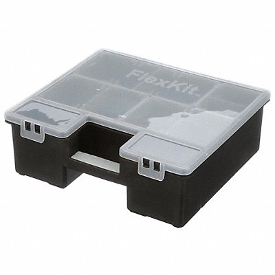 FLEXCART FC50PB Stckbl Comprt Bx Dbl Latch Grey 4 1/2 in