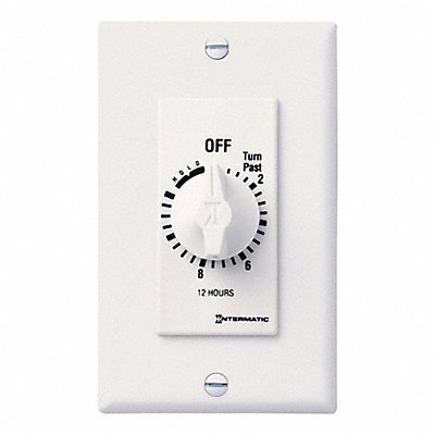 INTERMATIC FD12HHW Spring-Wound Timer White 277V AC