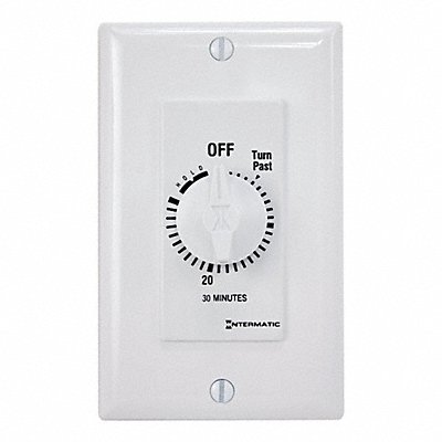 INTERMATIC FD30MHW Spring-Wound Timer White 277V AC