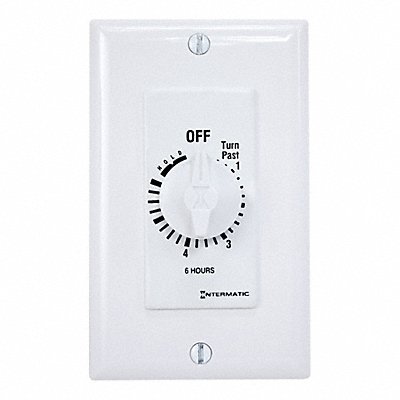 INTERMATIC FD6HHW Spring-Wound Timer White 277V AC