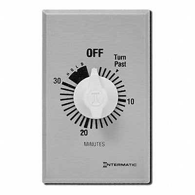 INTERMATIC FF30MH Spring Wound Timer Silver 277V AC