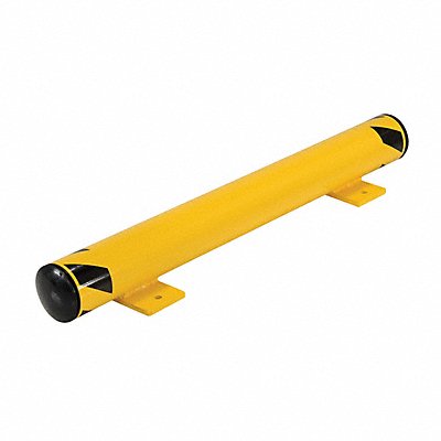 GRAINGER FSBOL42 Floor Stop Bollard 5 in H Yellow Steel